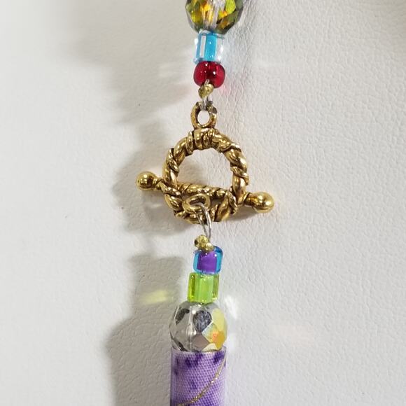 32" colorful mixed bead necklace 1.1931 - Picture 12 of 16